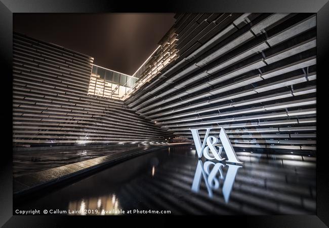 V&A Dundee at Night  Framed Print by Callum Laird
