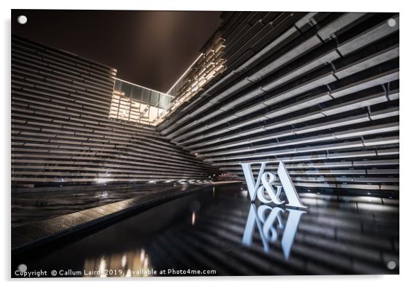 V&A Dundee at Night  Acrylic by Callum Laird