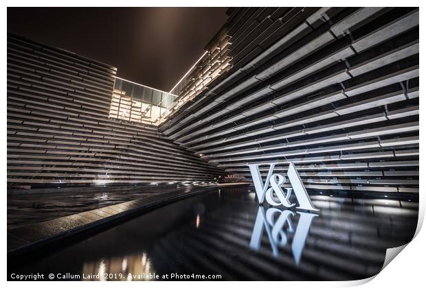 V&A Dundee at Night  Print by Callum Laird