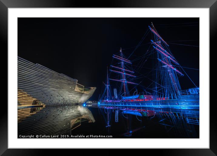 V&A Dundee and RRS Discovery in Dundee Framed Mounted Print by Callum Laird