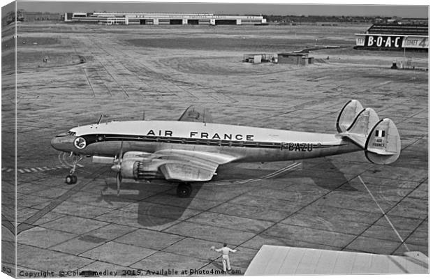 Lockheed L749 Constellation F-BAZU Canvas Print by Colin Smedley