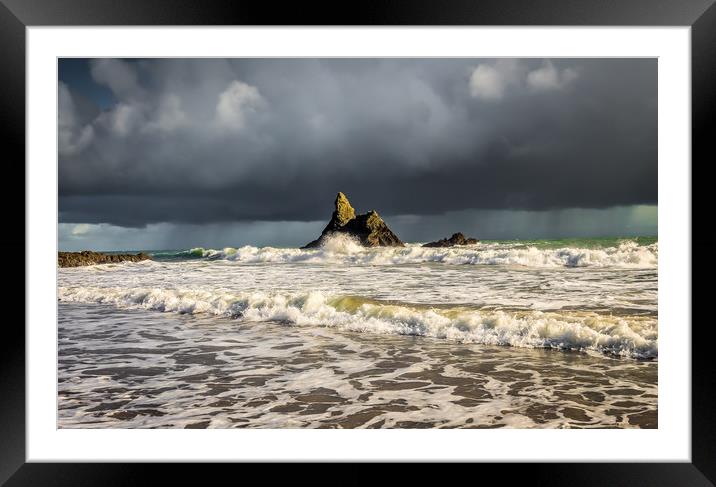 Church Rock, Broadhaven, Pembrokeshire, Wales Framed Mounted Print by Colin Allen