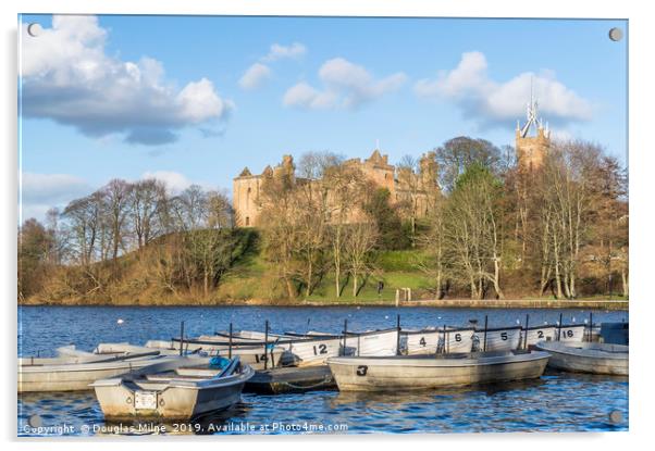 Linlithgow Palace Acrylic by Douglas Milne