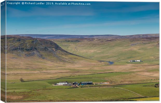 Cronkley Scar and Widdybank Fell Teesdale Canvas Print by Richard Laidler