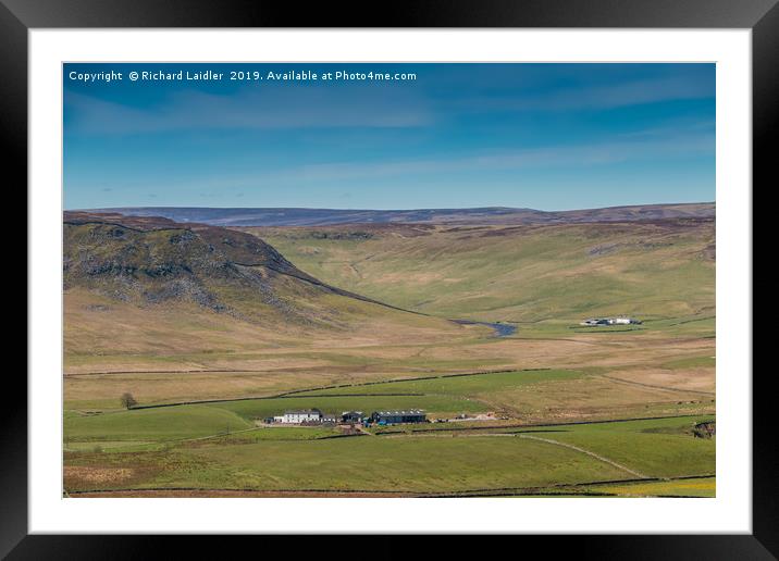 Cronkley Scar and Widdybank Fell Teesdale Framed Mounted Print by Richard Laidler