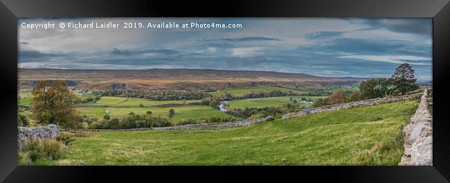 Upper Teesdale Panorama Framed Print by Richard Laidler