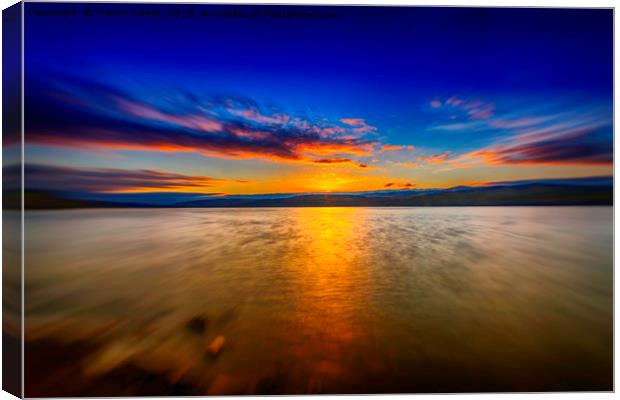 Awe-Inspiring Loch Rannoch Sunset Canvas Print by Trevor Camp