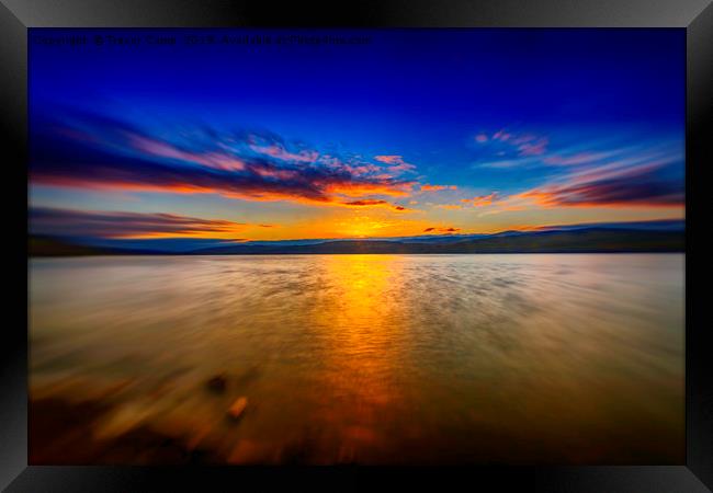 Awe-Inspiring Loch Rannoch Sunset Framed Print by Trevor Camp