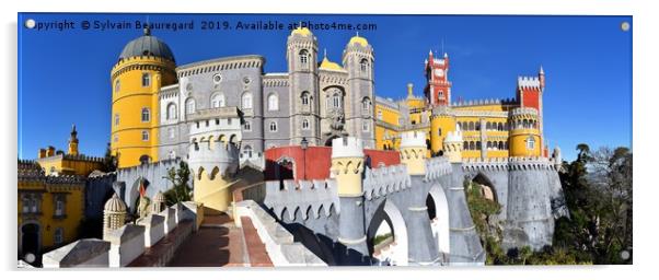 Pena Castle, Sintra, 2.5 to 1 Acrylic by Sylvain Beauregard