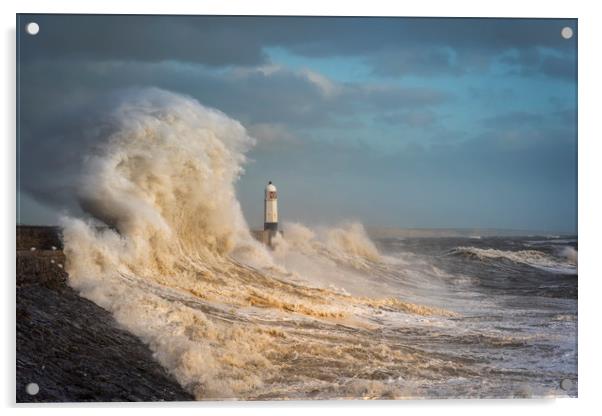 Porthcawl storm Acrylic by Dean Merry