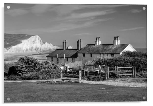 The Seven Sisters in mono Acrylic by Diana Mower