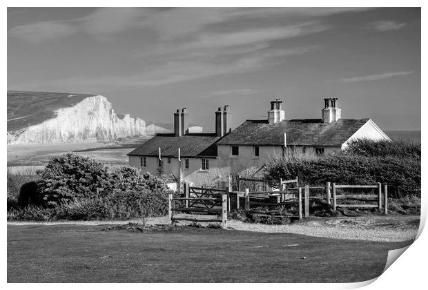 The Seven Sisters in mono Print by Diana Mower