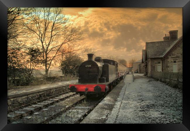 The Station at Hawes Yorkshire Framed Print by Irene Burdell