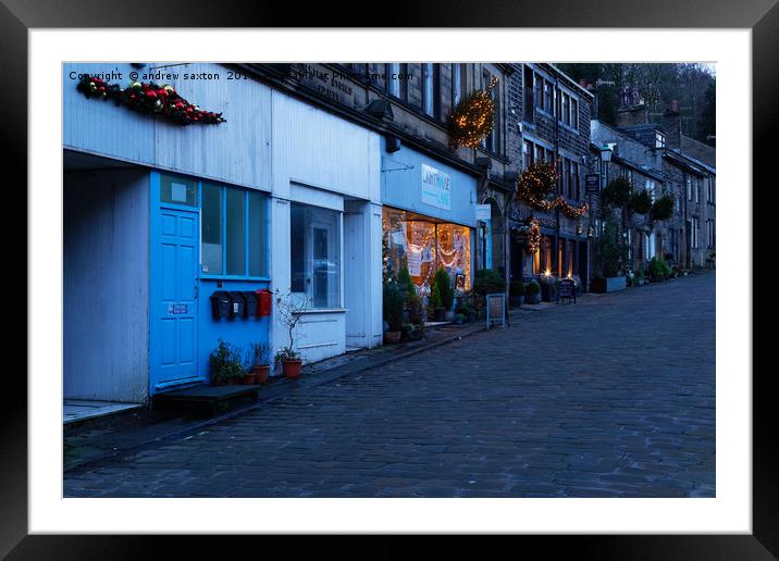 HAWORTH , Framed Mounted Print by andrew saxton