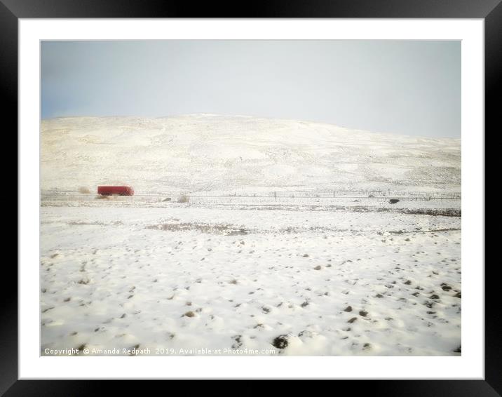 On the road to nowhere (pitlochry) Framed Mounted Print by Amanda Redpath