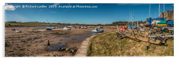 Alnmouth Harbour, Northumberland, Panorama Acrylic by Richard Laidler