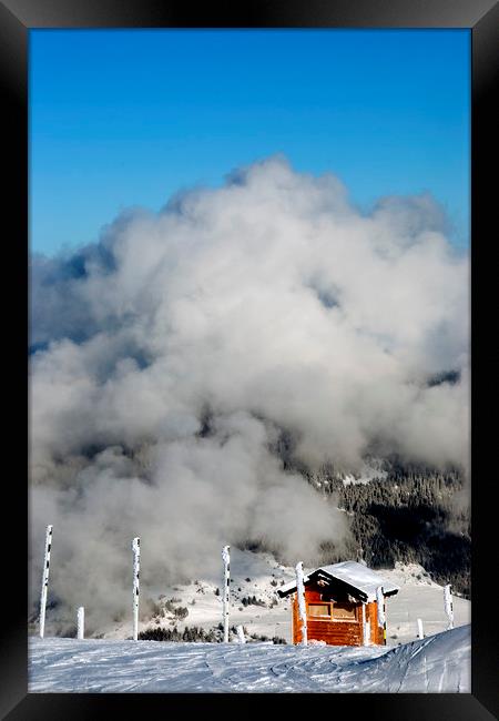 Courchevel La Tania 3 Valleys French Alps France Framed Print by Andy Evans Photos