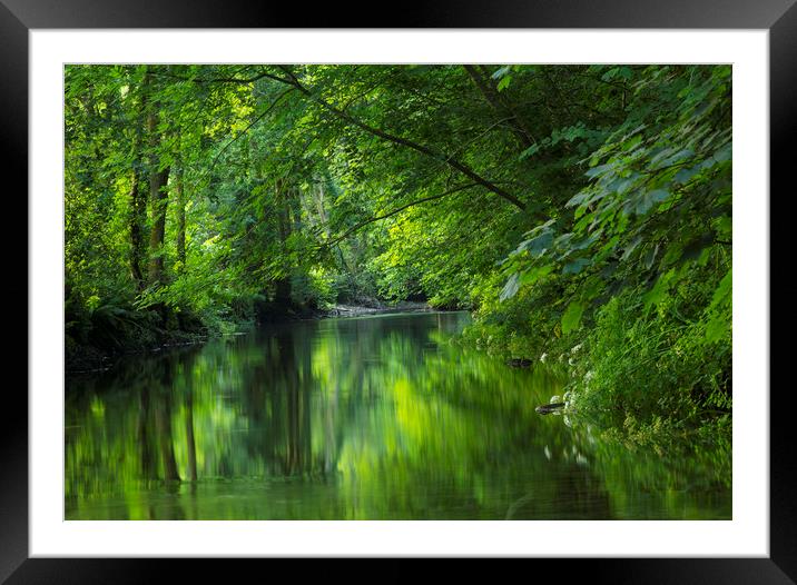 River Scene Framed Mounted Print by CHRIS BARNARD