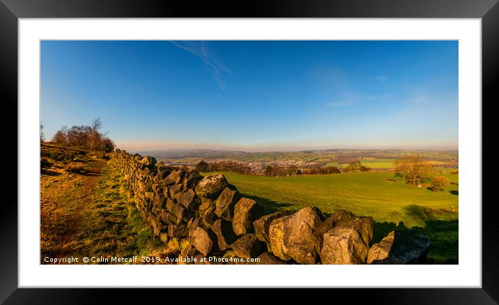 Dry Stone Walling Framed Mounted Print by Colin Metcalf