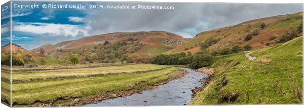 Swaledale Panorama, Yorkshire Dales Canvas Print by Richard Laidler