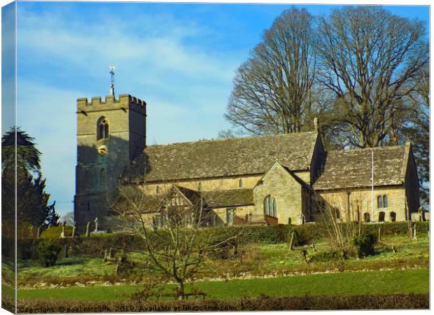 lyonshall church herefordshire Canvas Print by paul ratcliffe