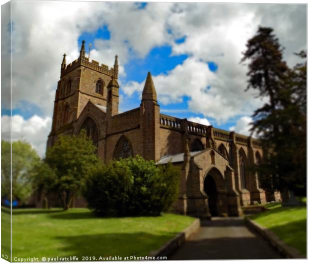 leominster priory herefordshire Canvas Print by paul ratcliffe