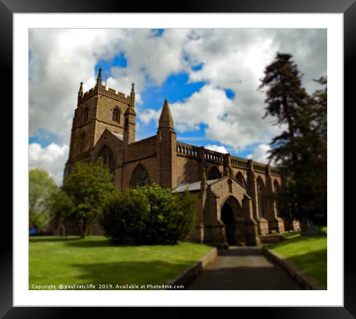 leominster priory herefordshire Framed Mounted Print by paul ratcliffe