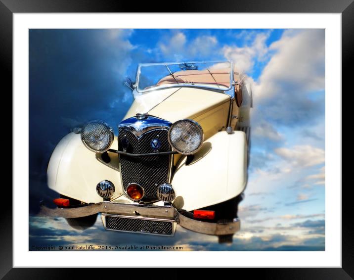 riley roadster Framed Mounted Print by paul ratcliffe
