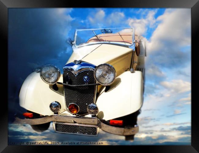 riley roadster Framed Print by paul ratcliffe