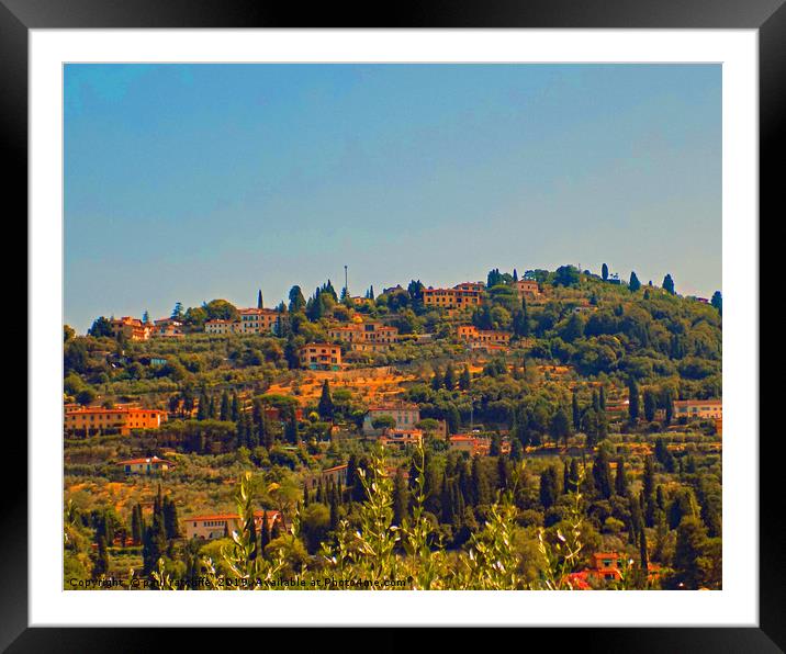 tuscan landscape Framed Mounted Print by paul ratcliffe
