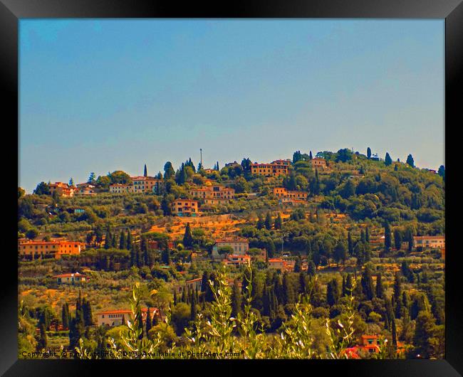 tuscan landscape Framed Print by paul ratcliffe