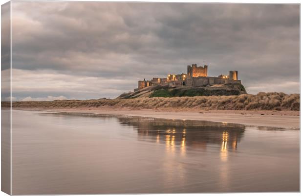 Reflections of Bamburgh Canvas Print by Naylor's Photography