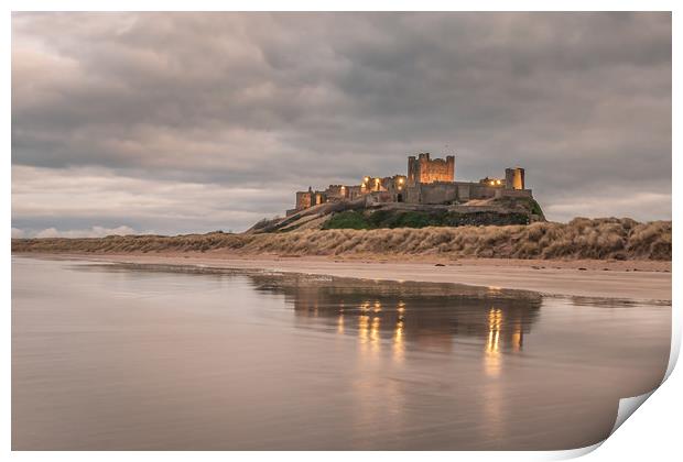 Reflections of Bamburgh Print by Naylor's Photography