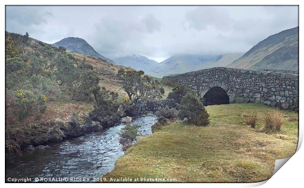 "Misty day in Wasdale valley" Print by ROS RIDLEY