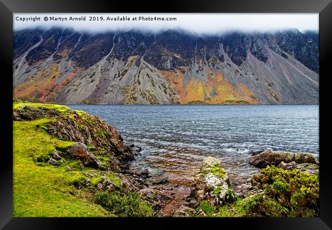 Wast Water Screes, Wasdale, Lake District Framed Print by Martyn Arnold