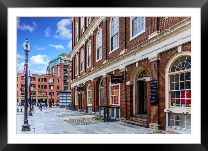 Faneuil Hall in Boston Framed Mounted Print by Darryl Brooks