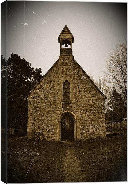 Tiny Place of Worship Canvas Print by Donna Collett