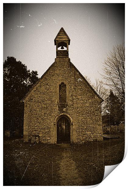 Tiny Place of Worship Print by Donna Collett