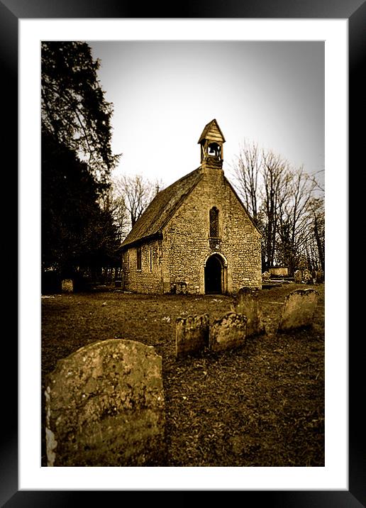 St Bartholomew's Church... 19th Feb 2011 Framed Mounted Print by Donna Collett