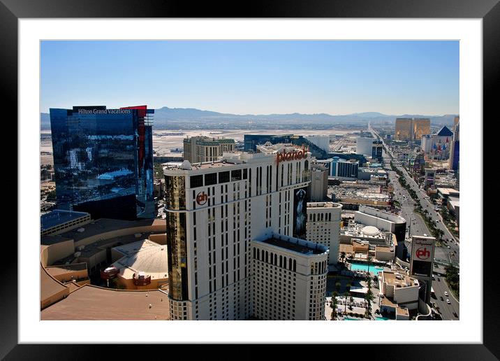 Planet Hollywood hotel Las Vegas strip America Framed Mounted Print by Andy Evans Photos