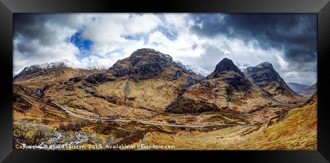 The Three Sisters of Glencoe Framed Print by Phill Thornton