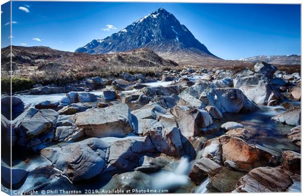 View of the Munro Stob Dearg Canvas Print by Phill Thornton