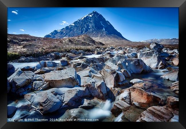 View of the Munro Stob Dearg Framed Print by Phill Thornton