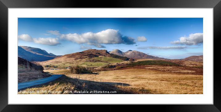 Broadford Hills, from the west, Isle of Skye Framed Mounted Print by Phill Thornton