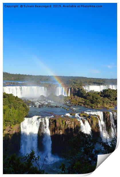 Iguazu Falls, vertical Print by Sylvain Beauregard