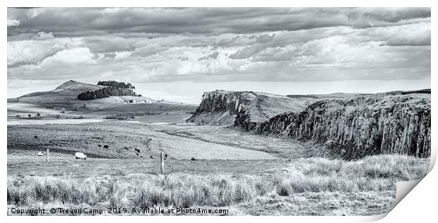 Steel Rigg - Hadrians Wall Print by Trevor Camp