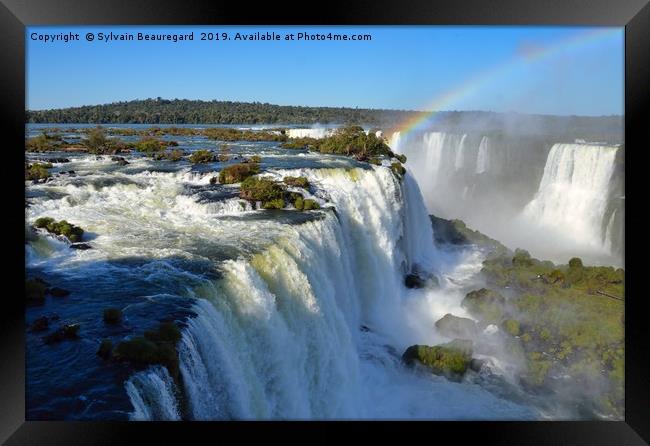 Iguazu Falls, from top Framed Print by Sylvain Beauregard