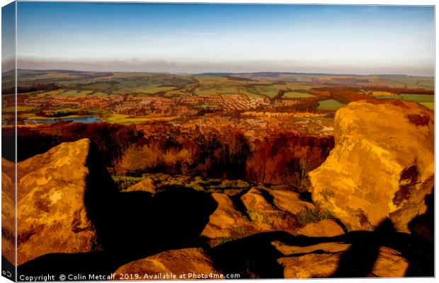 Surprise View in Oils Canvas Print by Colin Metcalf