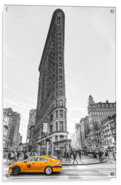 Flatiron Building New York Acrylic by David Pyatt