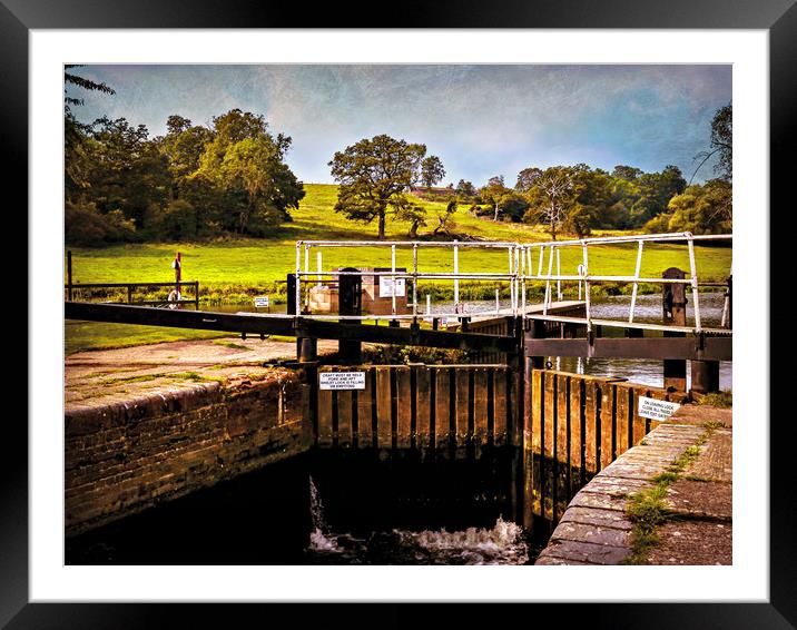 Fladbury Lock.  Framed Mounted Print by Jason Williams